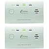 Kidde Carbon Monoxide Detector with 10-year battery, 3 LEDs, replacement indicator, test reset button, pack of 2