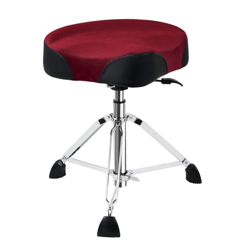 AKLOT Saddle Drum Throne, Hydraulic Drum Throne, Disassemble Heavy Duty Drum Seat, Height Adjustable...