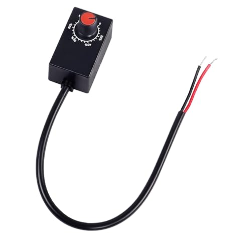 Switian Variateur LED 0-10V PWM - Interrupteur Gradation LED Compatible Pilotes 1-10V, Réglage Continu Sans Scintillement (Câble 25cm, ABS) pour Éclairage...