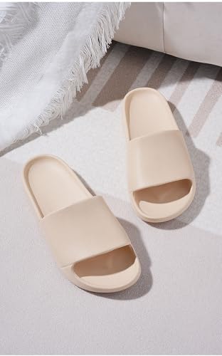 Image of Unisex Cloud Slides for Women Men - House Slippers with Arch Support Quick-Drying Recovery Spa Bath Pool Beach Slides Pillow Slippers Non-Slip - Perfect for Home, Beach, and Travel