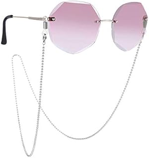 kkjoy Eyeglasses Straps Chain Stainless Steel Mask Lanyards Glasses Holder Necklace Eyewear Sunglasses Cord for Women Men