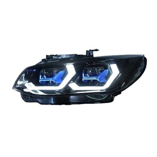 Faro Delantero Coche Para BMW E92 E93 2006 2012 330I 335I Faros LED Con Lente De Proyector Tipo Ojo Ángel Intermitentes Diurnos Y Luz Carretera Faros LED Para Coches(AFS,For 2006 2010)