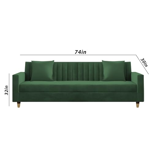 Image of Casaliving Garcia 3+2+1 Seater Sofa Set for Living Room (Green Colour) Premium Fabric Sofa