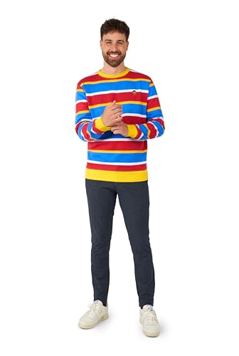Opposuits Men's Sesame Street™ Sweater - Slim Fit - Pullover Sweatshirt - Multicolor - Long Sleeve - Crew Neck3