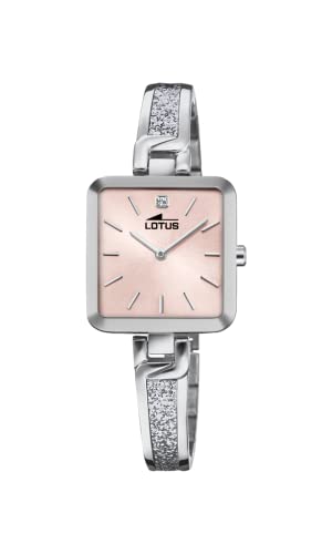 Montre femme Lotus en acier 316L précieux avec verre minéral haute résistance