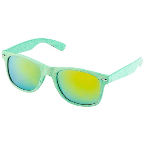 Disok – 20 Sonnenbrillen Eco Fibra aus Weizen und Polypropylen. Originelle recycelte Brillen für Hochzeit, Taufe, Kommunion, Events, Partys. grün