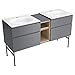 American Standard 8725024.477 Studio S 24 in. Double-Drawer Bathroom Vanity, Dark Grey