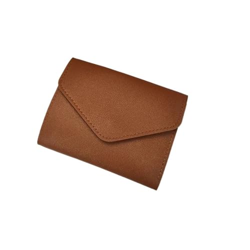 Wallets for Women Small Hasp Girl Credit Card Holder for PU Leather Coin Purse Female Wallet Short Purses for Women (Black 1PCS) (Light Coffee 1PCS)