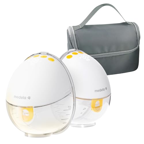 メデラ モーションインブラ ウェラブルさく乳器(電動両胸)Amazon限定モデル ハンズフリー 搾乳機 モーター内蔵 チューブレス ワンステップ装着 簡単ボタン操作 洗浄パーツは3つ(片胸) 吸引圧9段階 静音 母乳育児 搾乳器 電動 搾乳 オリジナルキャ