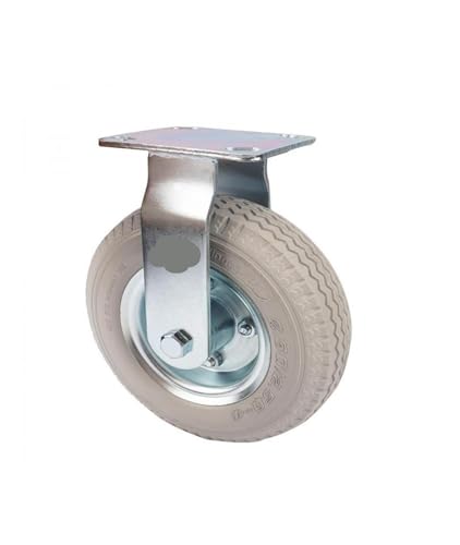 Roues fixes robustes de 8 pouces en mousse polyuréthane pour chariot rigide - 4