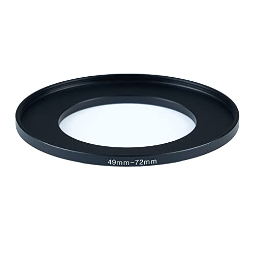 Anillo adaptador de filtro step-up de 49 mm a 72 mm para todas las marcas, UV, ND, CPL, anillo metálico miniatura 2