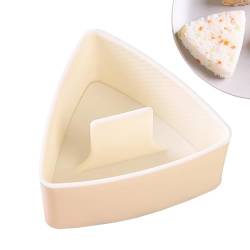 Molde Triangle Onigiri – Molde moldeador de arroz de sushi | Molde triangular liso antiadherente para un onigiri perfecto, ideal para hacer sushi en casa o restaurante, herramienta de cocina