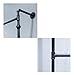 FODUE Industrial Pipe Clothes Rack, Wall Mounted Black Iron Garment Bar, Multi-Purpose Hanging Rod for Closet Storage(Black)