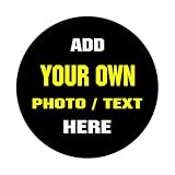 Personalized Mousepad Custom Photo Mousepad Non-Slip Thickened Design Add Pictures, Text, Logo for Office Gaming Home Computer Desk Funny Customized Gifts, 1-Black