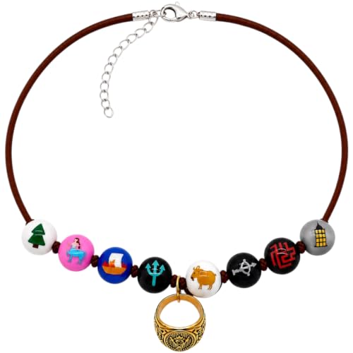 PRINCESS CUTENESS STORE Annabeth Chase Wooden Bead Camp Half Blood Percy Jackson Necklace
