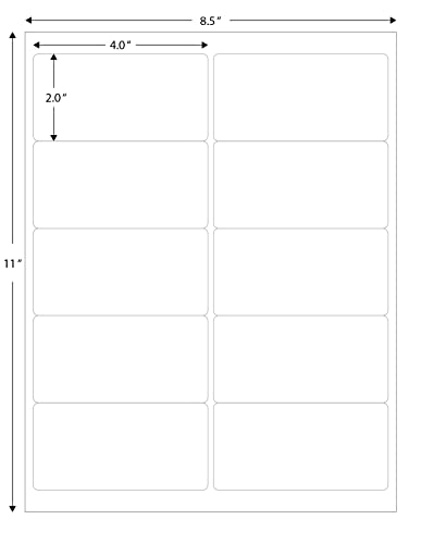 Propackagingsupply Barcode Product Id Fba Shipping Labels, Inkjet And Laser Printer Guaranteed Easy To Peel Made In Usa 4 X 2 10 Per Page Label (100 Sheets) #TOP7
