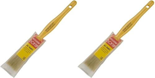 Wooster Brush Q3108-1 Softip Paintbrush, 1-Inch, White- Pack of 2