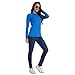 Women's Polo Shirts Breathable UV Sun Protection Shirts Athletic Workout T Shirts Long Sleeve Collared Golf Top Shirts(Royal Blue,L)