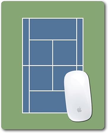 Tapis de souris de bureau vert sur le thème du tennis pour le travail et le jeu