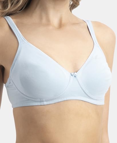 Image of Jockey 1722 Women Wirefree Non Padded Super Combed Cotton Elastane Stretch Medium Coverage Everyday Bra with Concealed Shaper Panel
