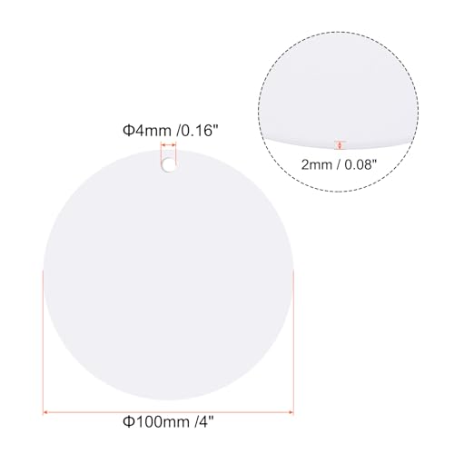 Disque clair acrylique de 4 pouces pour fabriquer des cadeaux faits main