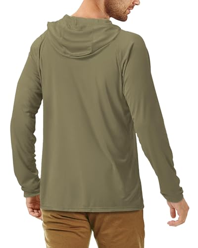Roadbox UPF 50+ Fishing Shirts for Men, Long Sleeve UV Sun Protection Hoodie, Outdoor Hiking Running Swimming Rash Guard3