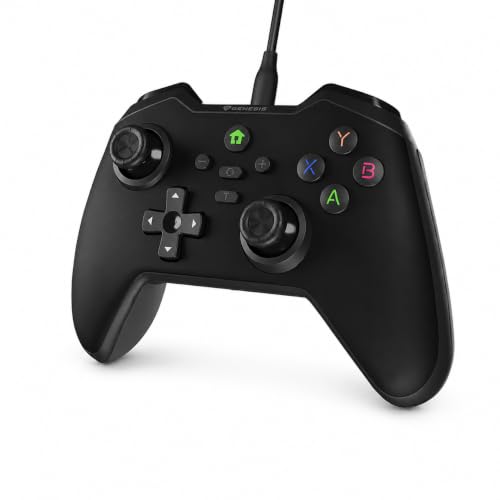 Genesis Mangan 300 Manette de jeu (PC/SWITCH/HANDY) filaire noire