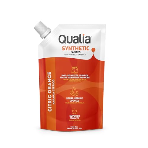 Qualia Synthetic Fabric Dye, Easy to Use, Perfect for Synthetic Fabrics: Polyester, Spandex, Nylon, and More, Ultra-Concentrated Colors for Vibrant Results,...