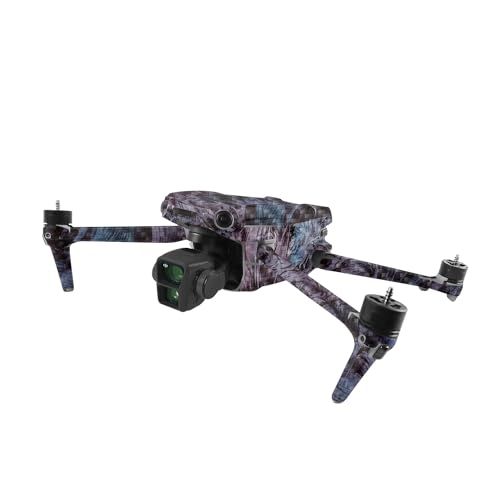 Image of MightySkins Carbon Fiber Skin Compatible with DJI Air 3 - Angry Ripple | Protective, Durable Textured Carbon Fiber Finish | Easy to Apply
