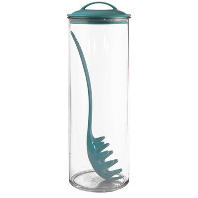 3 Qt Spaghetti Fork and Jar Color: Turquoise