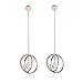 Produktbild Earrings Home kreative quaste Ohrringe Frauen Titan Stahl Rose Gold Lange Laterne Ohrringe schmuck