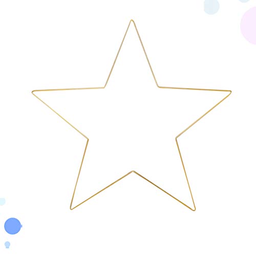 CLISPEED 2 Unidades Topo De Árvore De Natal Estrela Quadro De Coroa De Estrelas Decoração De Parede