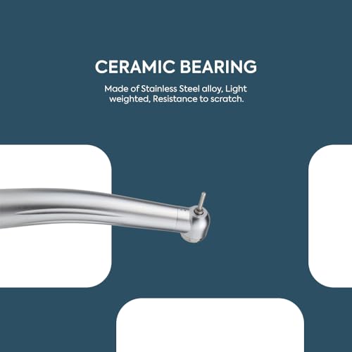 Image of Qualdent Turbine Pro Mini Head Non-LED Dental Air Rotor Handpiece | Ceramic Bearings | Push Button Chuck | Borden 2 Hole | Single Water Spray | Stainless Steel Body | Autoclavable up to 135C