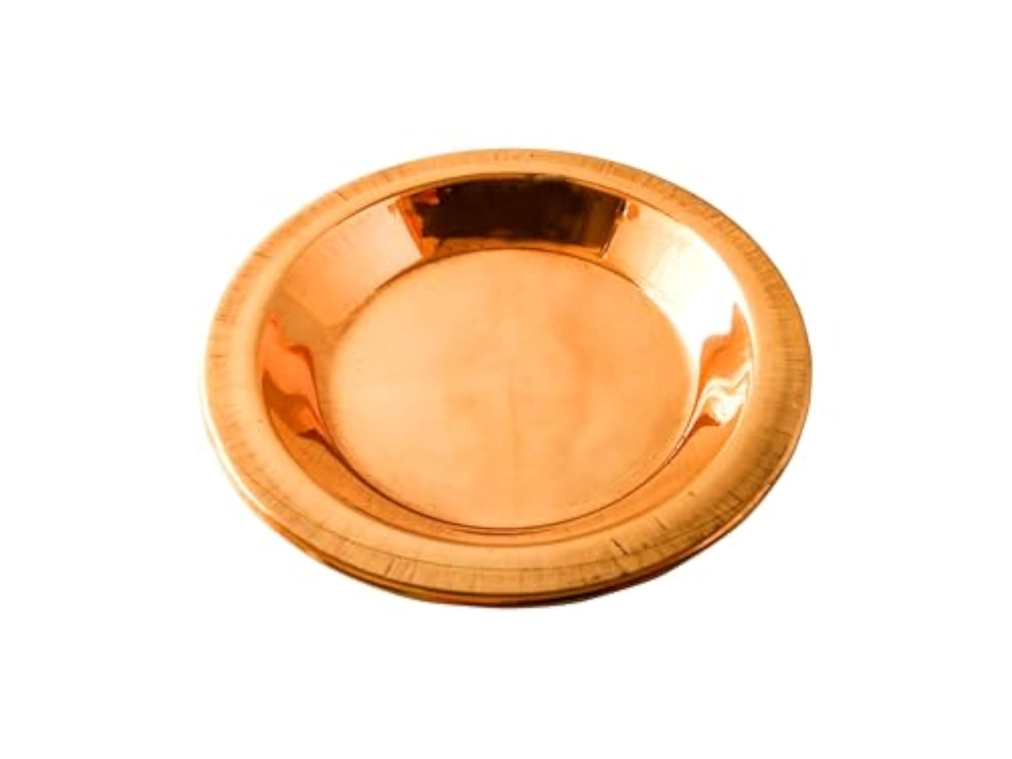 Small Copper Pooja Plate, 4 Inch, Katori for Pooja