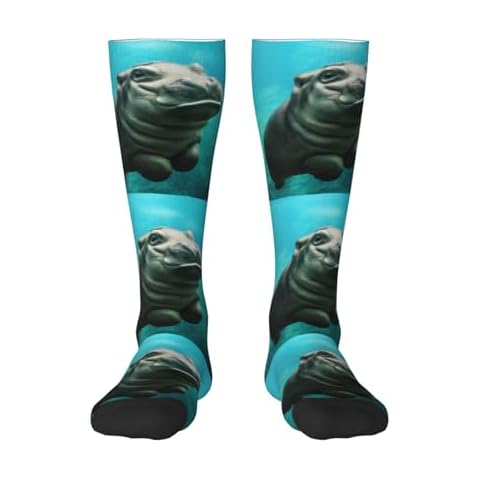 YsoLda Funny Hippo Compression Socks Cover