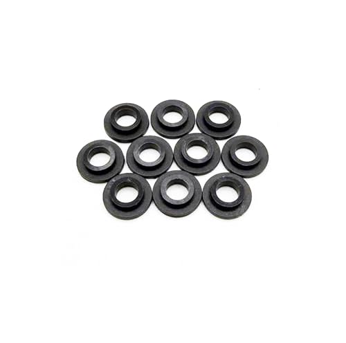 Nylon Shoulder Washer # 8, Black Insulating Bushing, 11/64' ID x 1/4' OD, 3/64' Shoulder Height...