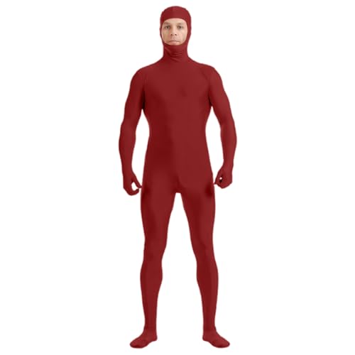 Genérico Disfraz Carnaval Adulto - Fatos De Carnaval Traje de Baile elástico Unisex de Cuerpo Completo con Cara Abierta para actuaciones y Cosplay Talla para Adultos (L)
