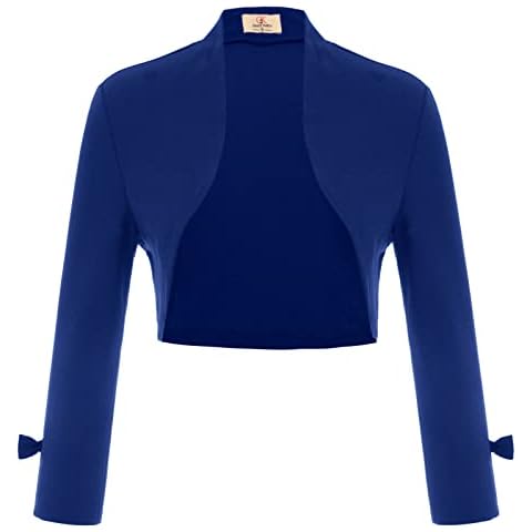 GRACE KARIN - Cárdigan Azul Manga Larga para Mujer Cover