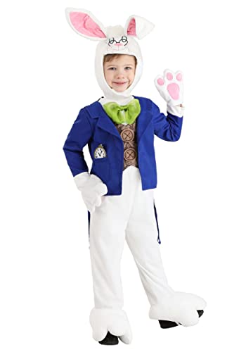 Disfraz conejo blanco con chaqueta y pantalón para niños