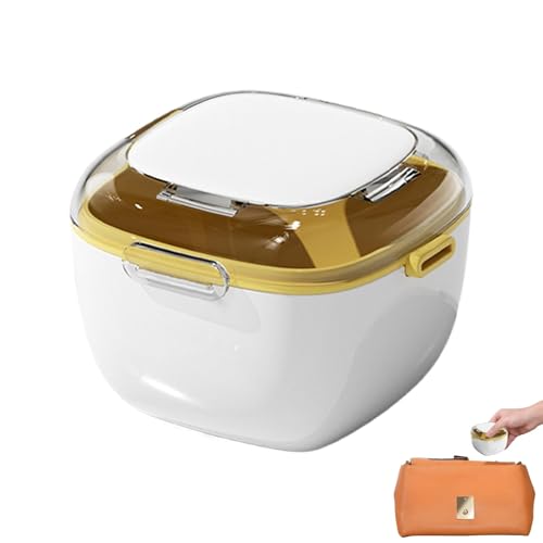 Gxcbgher 入れ歯容器、入れ歯バスケース - リテーナークリーニングボックス二層義歯クリーニングカップ - 防塵マウスガードケース 入れ歯バスカップ 入れ歯用 ジュエリー 小物