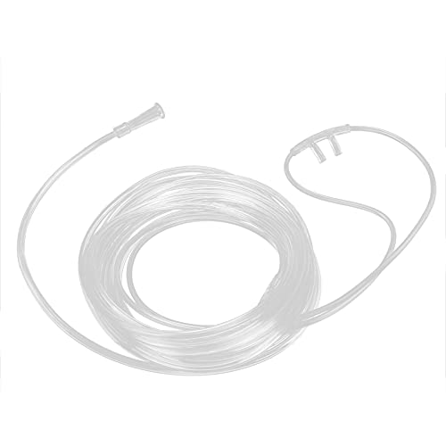 Tubes à Oxygène Nasaux, Tube D'oxygène Nasal en Silicone Monté sur la Tête Tuyau D'oxygène en Silicone Transparent, Tube D'oxygène Nasal Domestique pour Patient âgé(5m)