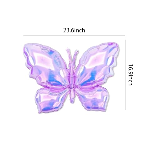 Image of PLAP Birthday Butterfly Party Balloons Party Decorate with Balloon Decorations (Purple 6)
