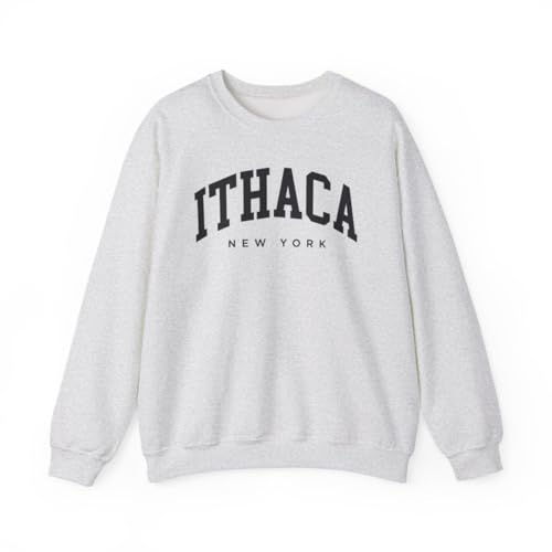 Ithaca New York Adult Unisex Crewneck Sweatshirt