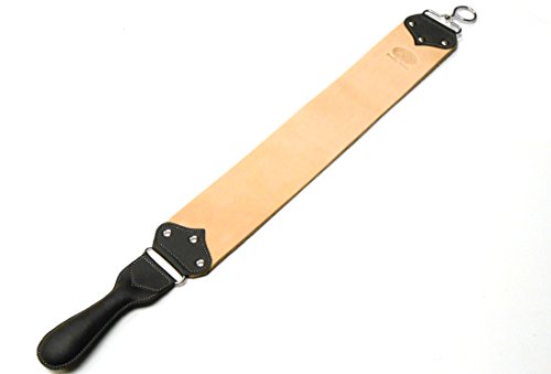 Cuir à affûter en cuir véritable de buffle pour un rasage traditionnel d'exception
