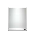 WOODBRIDGE 60 in. L x 32 in. W x 75 in. H Alcove Solid Surface Shower Combo Kits with Glue Up Shower Walls in Glossy White and Single Threshold Shower Base in White with Right Drain and Black Cover