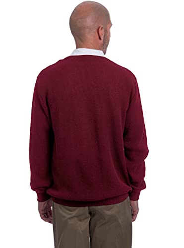 Men's Retro Diamond V-Neck Golf Cardigan Sweater - 100% Baby Alpaca Wool2