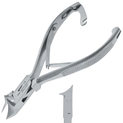 YNR - Professional Toe Nail Cutters Clippers Nippers Chiropody Podiatry Heavy Duty - for Very Thick Nails Fungus Nails - Moon Shape - C Shape