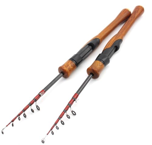 KTGCOZS Ultra Light Fishing Rod 6FT UL Power Telescopic Spinning Rod Fish Pole
