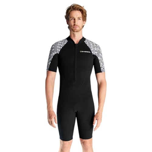 ウェットスーツ ウエットスーツ メンズ サーフィン 3mm スプリング ネオプレン ストレッチ ダイビング 素潜り シュノーケリング フィッシング マリンスポーツ 釣り 保温 UVカット 日焼け防止 ウォータースーツ 水着 Mブラック