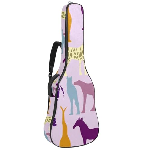 Sac pour guitare contre la pluie et l'humidité housse universelle à poches violette